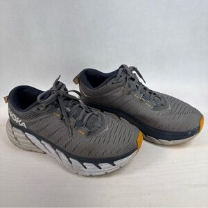 Hoka One One Gaviota 3 Mens 8 2E Gray Athletic Running Shoes Sneakers Outdoor